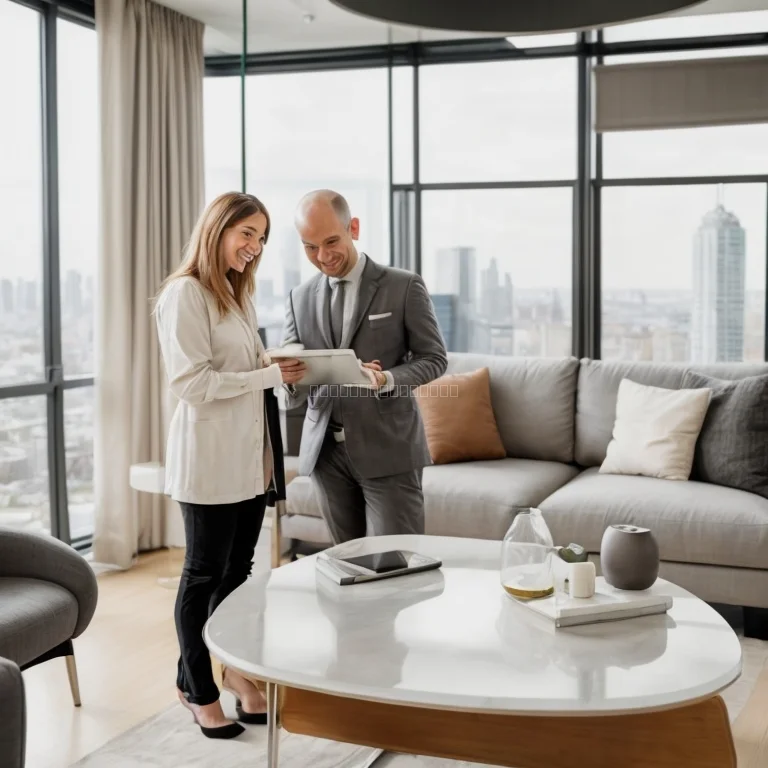 高層マンションの夜景